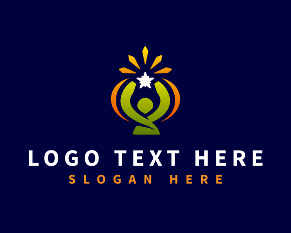 Success - Human Star Success logo design