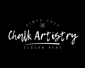 Chalkboard Handwritten Business logo design