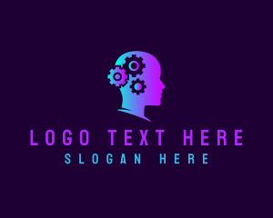Mental Health - Gear Artificial Intelligence Solution logo design