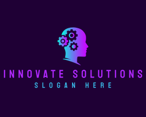 Gear Artificial Intelligence Solution logo design