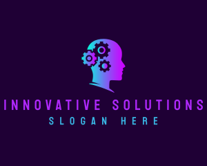 Gear Artificial Intelligence Solution logo design