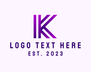 Abtract - Modern Business Innovation Letter K logo design