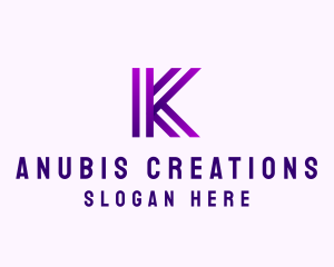 Modern Business Innovation Letter K logo design