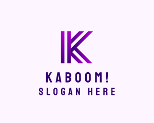 Modern Business Innovation Letter K logo design