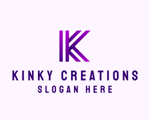 Modern Business Innovation Letter K logo design