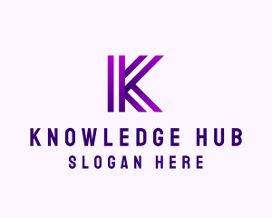 Modern Business Innovation Letter K logo design