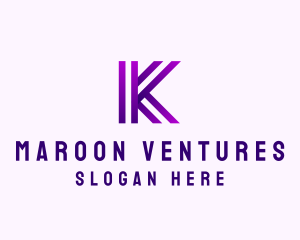 Modern Business Innovation Letter K logo design