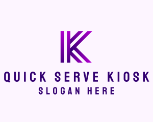 Modern Business Innovation Letter K logo design