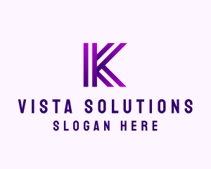 Modern Business Innovation Letter K logo design