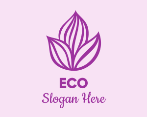 Purple Flower Bloom Logo