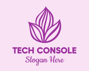 Purple Flower Bloom Logo