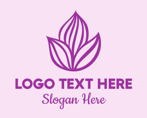 Purple Flower Bloom Logo