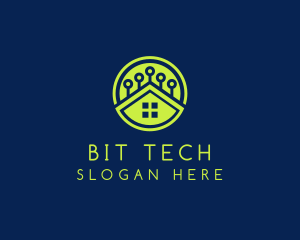 Green Smart Home logo design