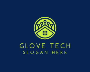 Green Smart Home logo design