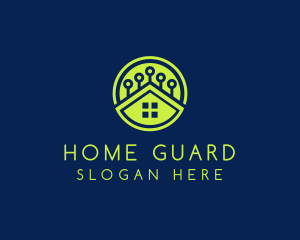 Green Smart Home logo design