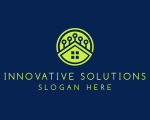 Advanced - Green Smart Home logo design