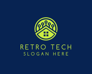 Green Smart Home logo design