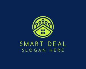 Green Smart Home logo design