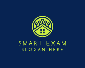 Green Smart Home logo design