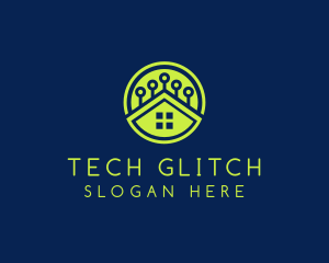 Green Smart Home logo design