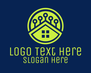 Home - Green Smart Home logo design