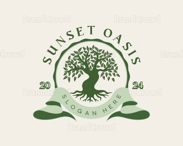 Botanical Tree Orchard Logo