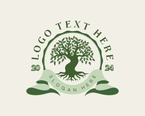 Botanical Tree Orchard Logo