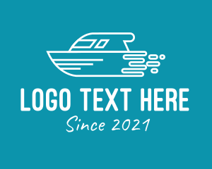 Speed Boat Jet Boat Logo