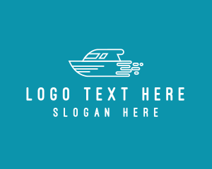 Cruise Ship - Fast Speed Boat logo design