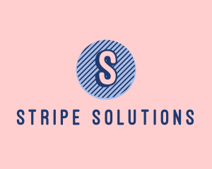 Circle Stripe Feminine Boutique logo design