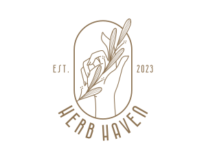 Herbs - Plant Wellness Salon logo design
