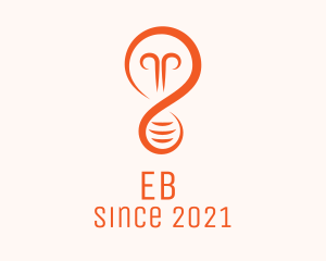 Electric - Orange Light Bulb logo design