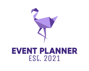 Etsy Store - Purple Flamingo Bird logo design