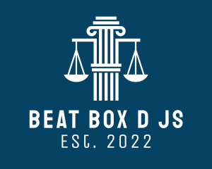 Judicial - Column Legal Service logo design