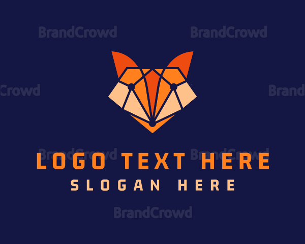 Geometric Fox Animal Logo