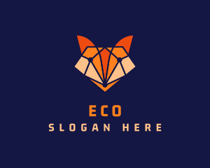 Hound - Geometric Fox Animal logo design