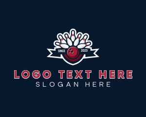 Bowling - Bowling Alley Sports Tournament logo design