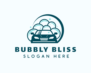 Car Wash Bubbles logo design