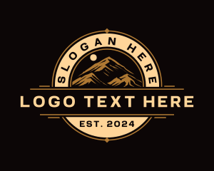 Ridge - Mountain Adventure Outdoor logo design