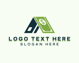 Paper Bill - Money Lender Mortgage logo design