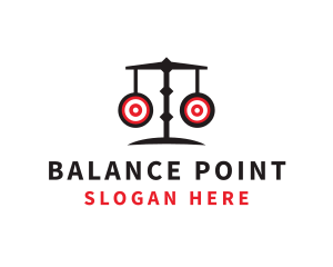 Equilibrium - Scale Targets Balance logo design