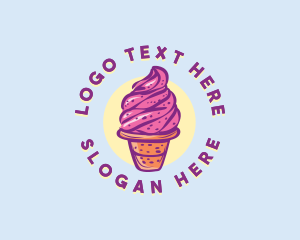 Dairy - Dairy Strawberry Ice Cream logo design