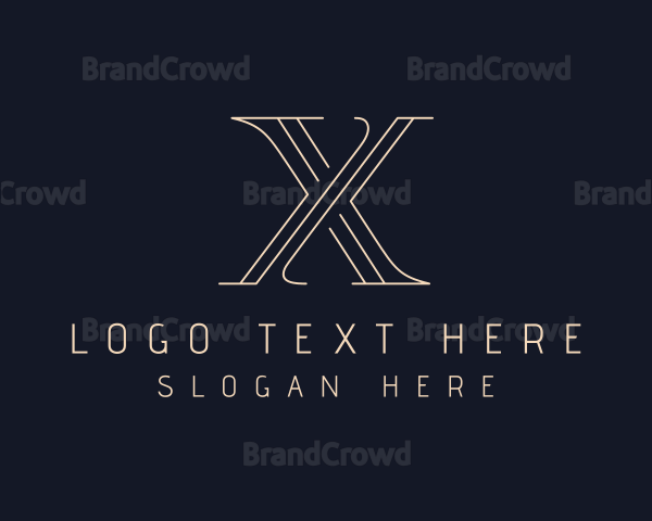 Elegant Letter X Company Logo