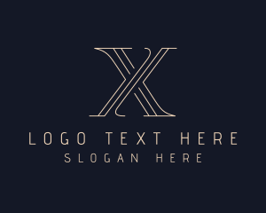 Monoline - Elegant Letter X Company logo design
