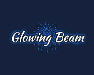 Blue Fireworks Festival logo design