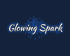 Blue Fireworks Festival logo design