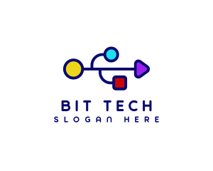 USB Tech Data logo design