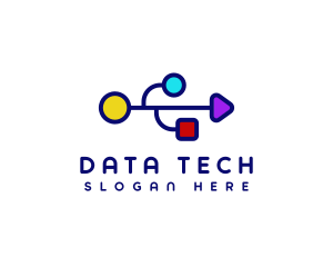 Data - USB Tech Data logo design