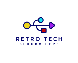 USB Tech Data logo design