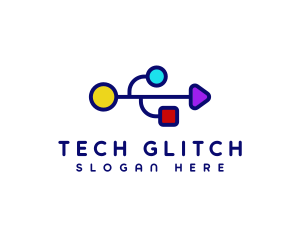 USB Tech Data logo design